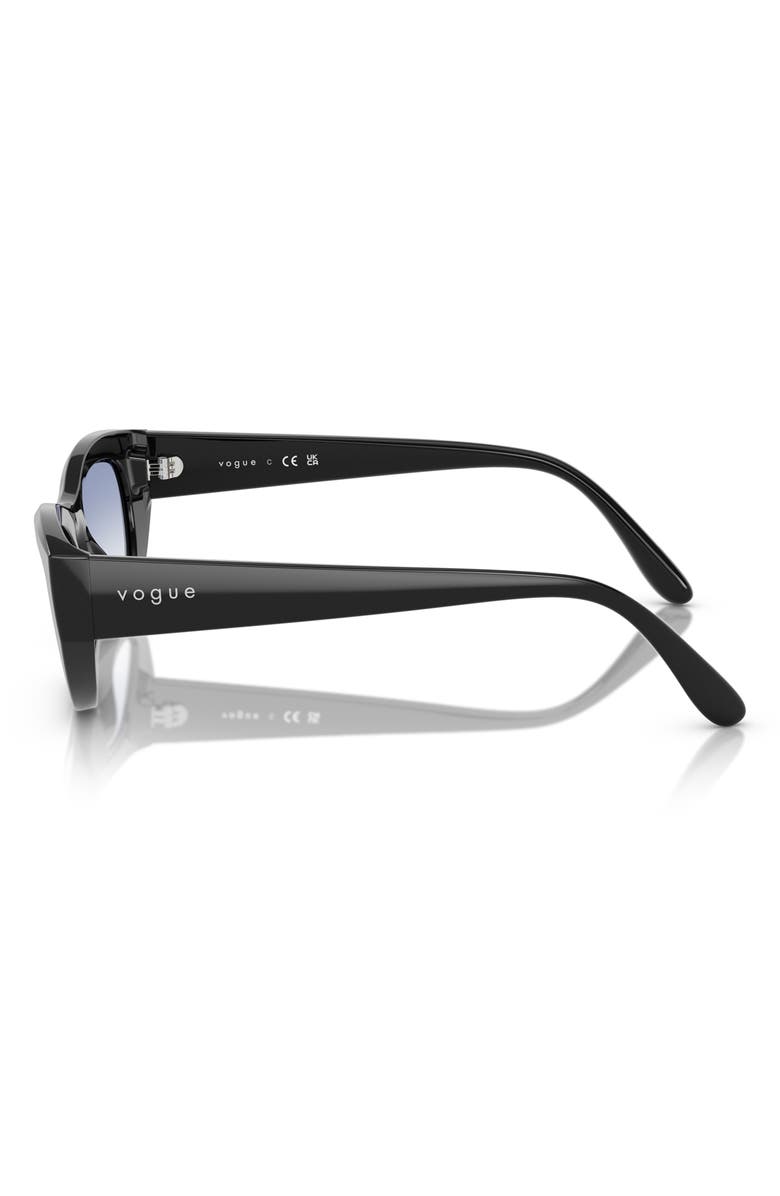 VOGUE 51mm Cat Eye Sunglasses, Alternate, color, Black Blue