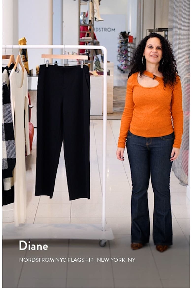 Drapey Ponte Ankle Wide Leg Pants video