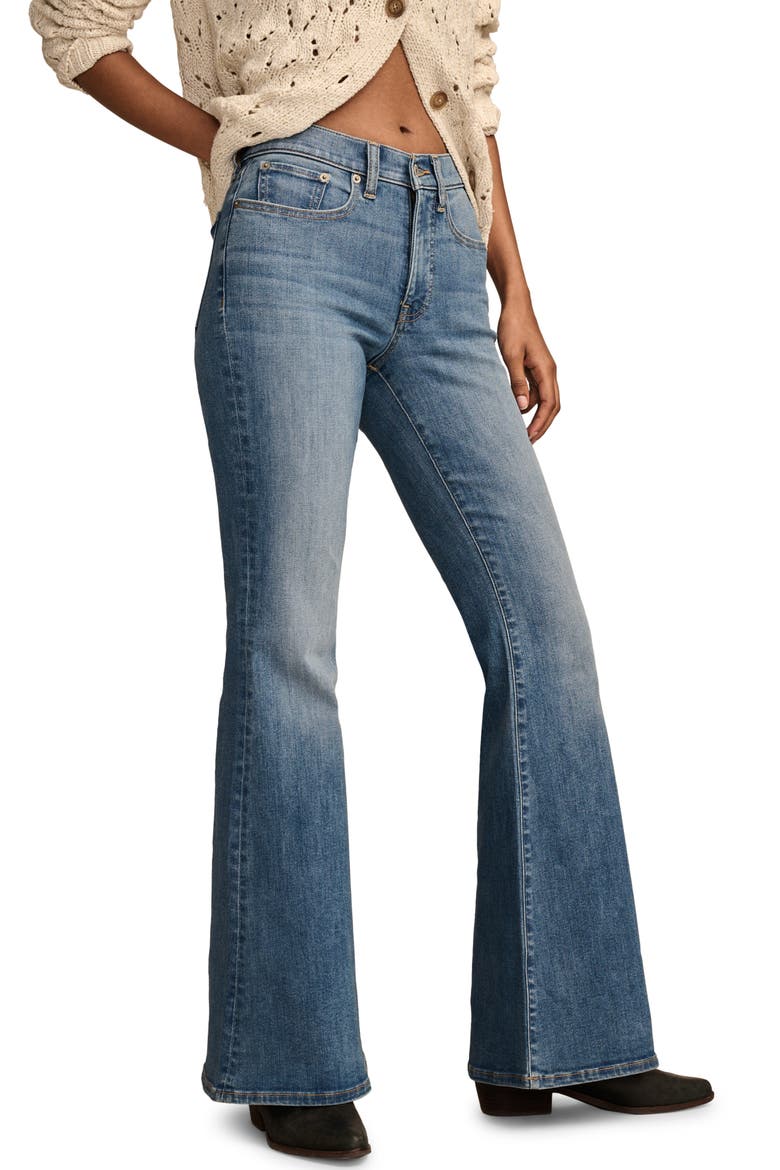 Stevie High Waist Flare Jeans, Alternate, color, SOMETHING SWEET
