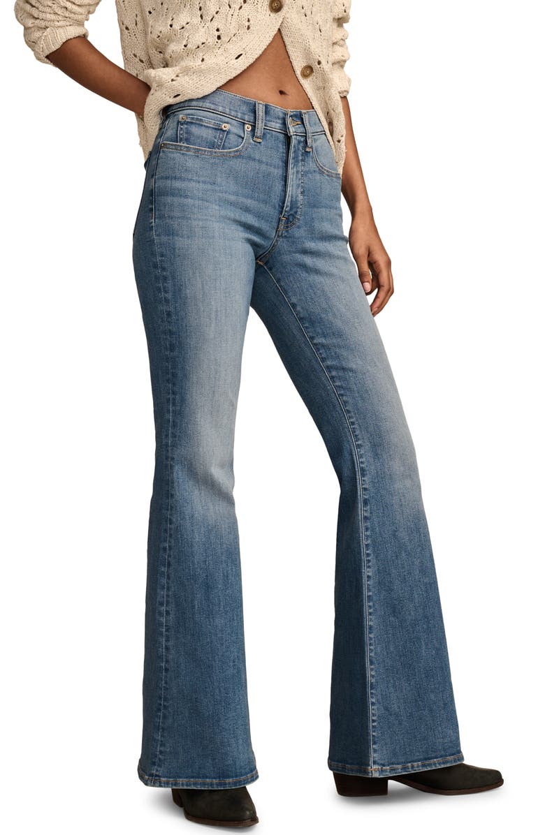Lucky Brand Stevie High Waist Flare Jeans, Alternate, color, Something Sweet
