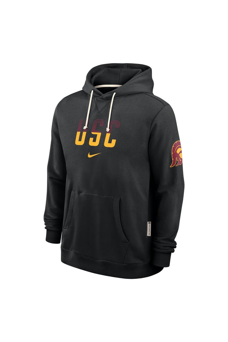 Men's Nike Black USC Trojans 2026 Sideline Standard Issue Dri-FIT Hoodie, Alternate, color, Black