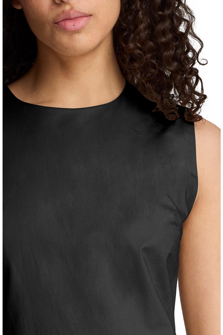 Sleeveless Bubble Hem Midi Dress, Alternate, color, BLACK