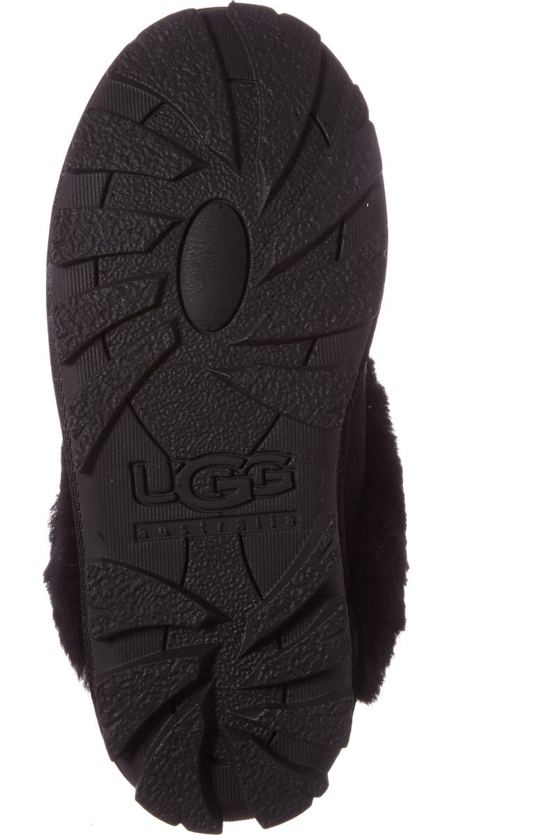 UGG<sup>®</sup> Coquette Genuine Shearling Lined Slipper, Alternate, color, Black