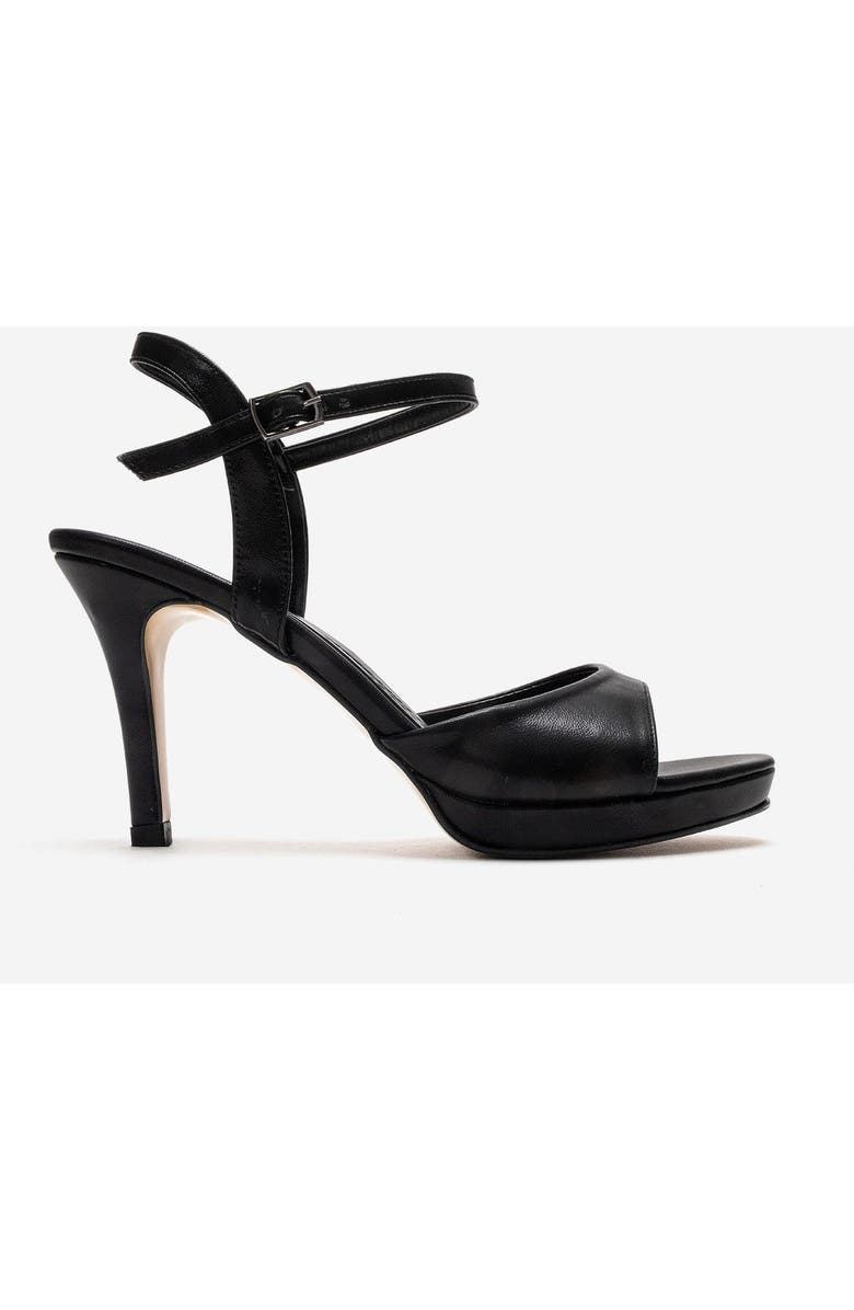 Prologue Shoes Poise Stiletto Sandal, Alternate, color, Black