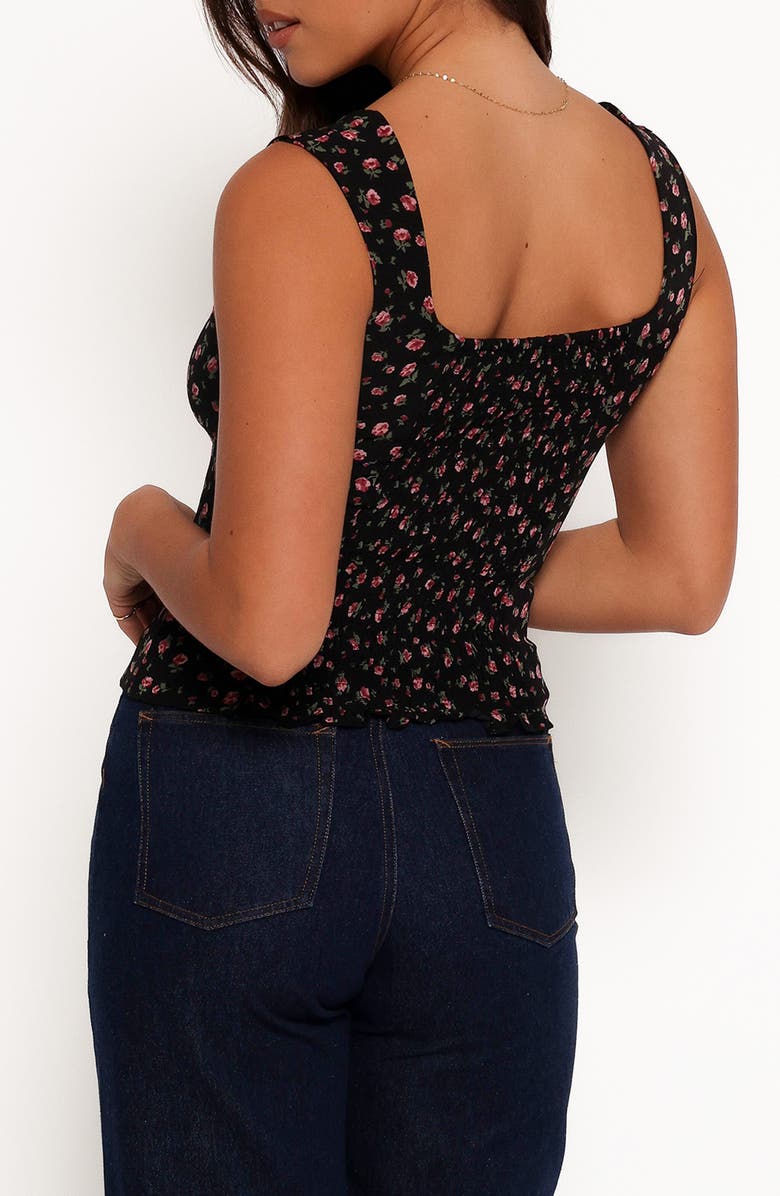 Petal & Pup Katya Floral Square Neck Tank, Alternate, color, Rosette Ditsy