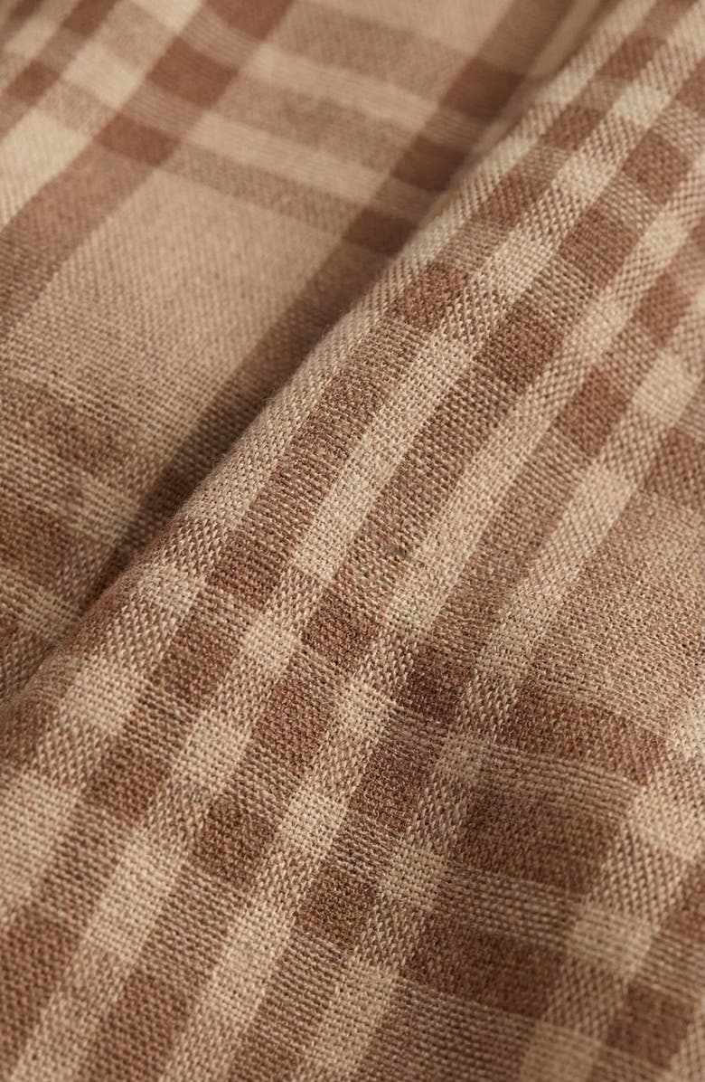 Modenaire Plaid Pleated Pocket Skirt, Alternate, color, Tan / Beige Plaid