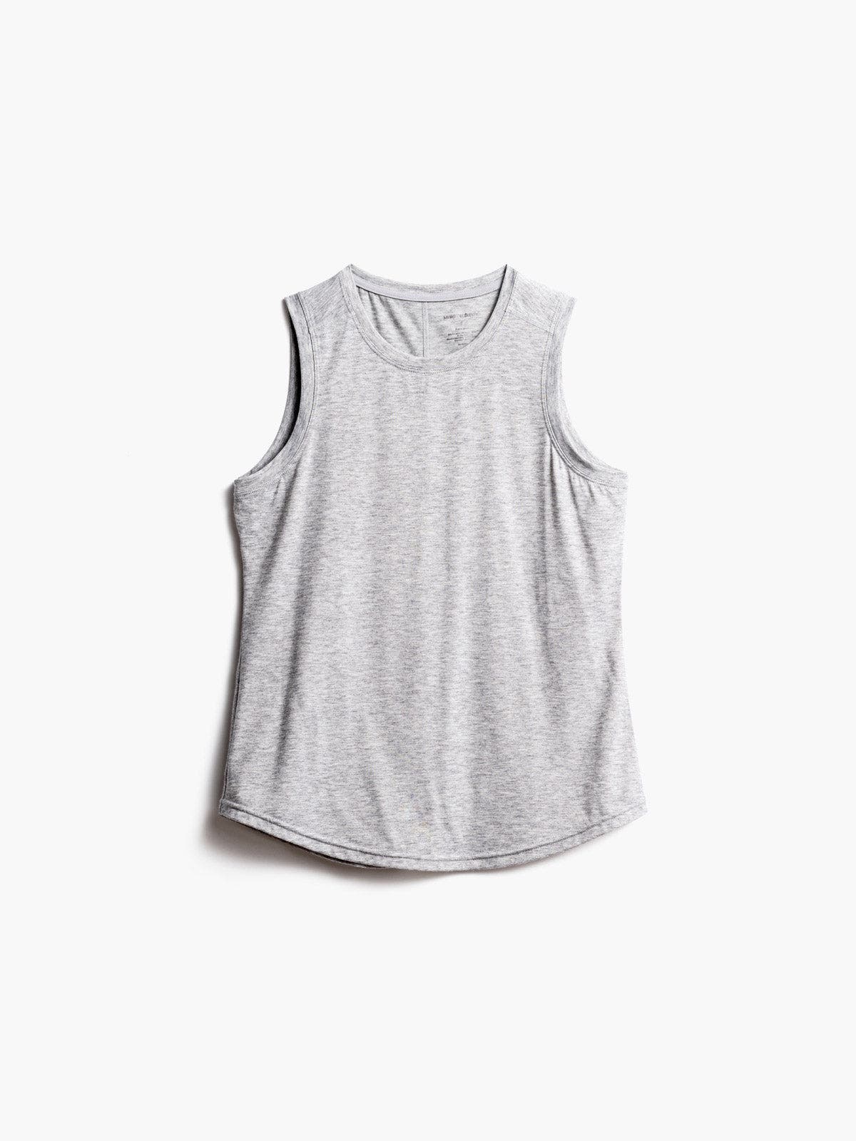 Ministry of Supply Women's Composite Merino Active Tank in Pale Grey Heather 