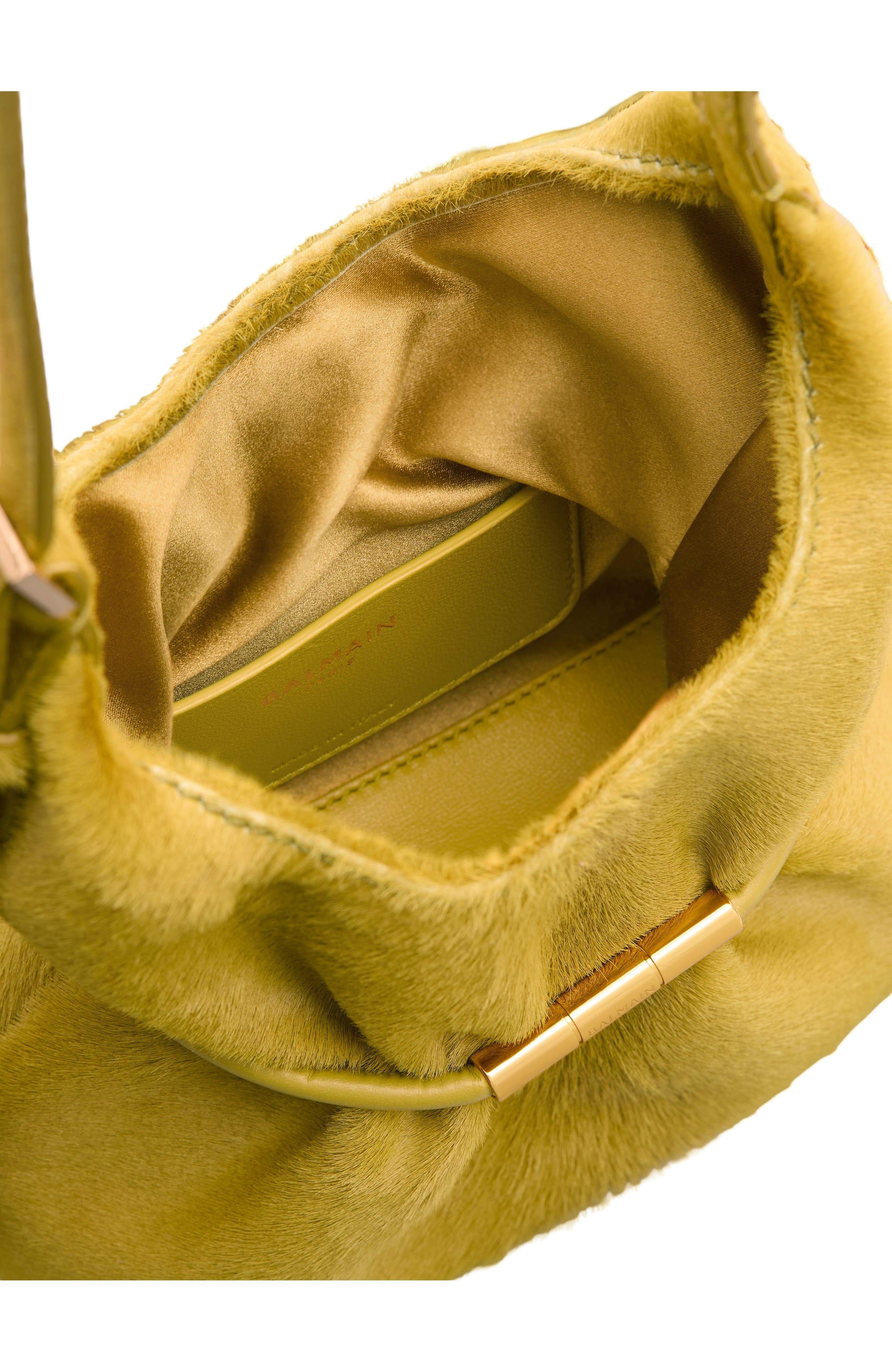 Sphynx Mini Bag in Pony-Effect Leather, Alternate, color, yellow