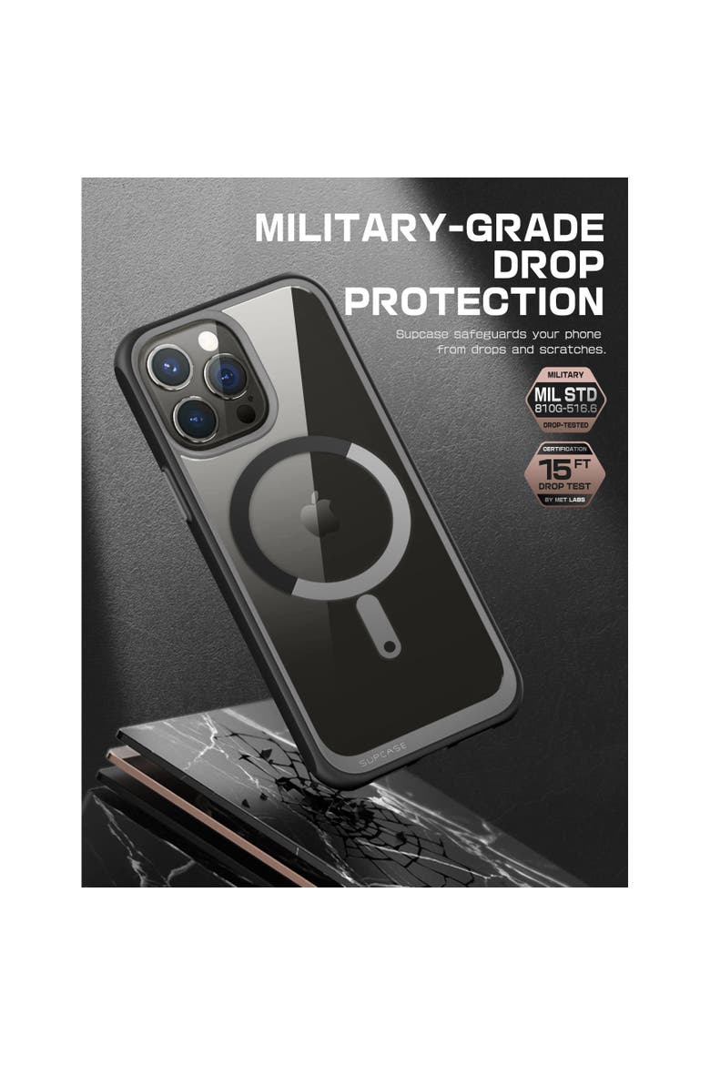 iPhone 15 Pro 6.1 inch Unicorn Beetle MAG Slim Clear MagSafe Case, Alternate, color, Black