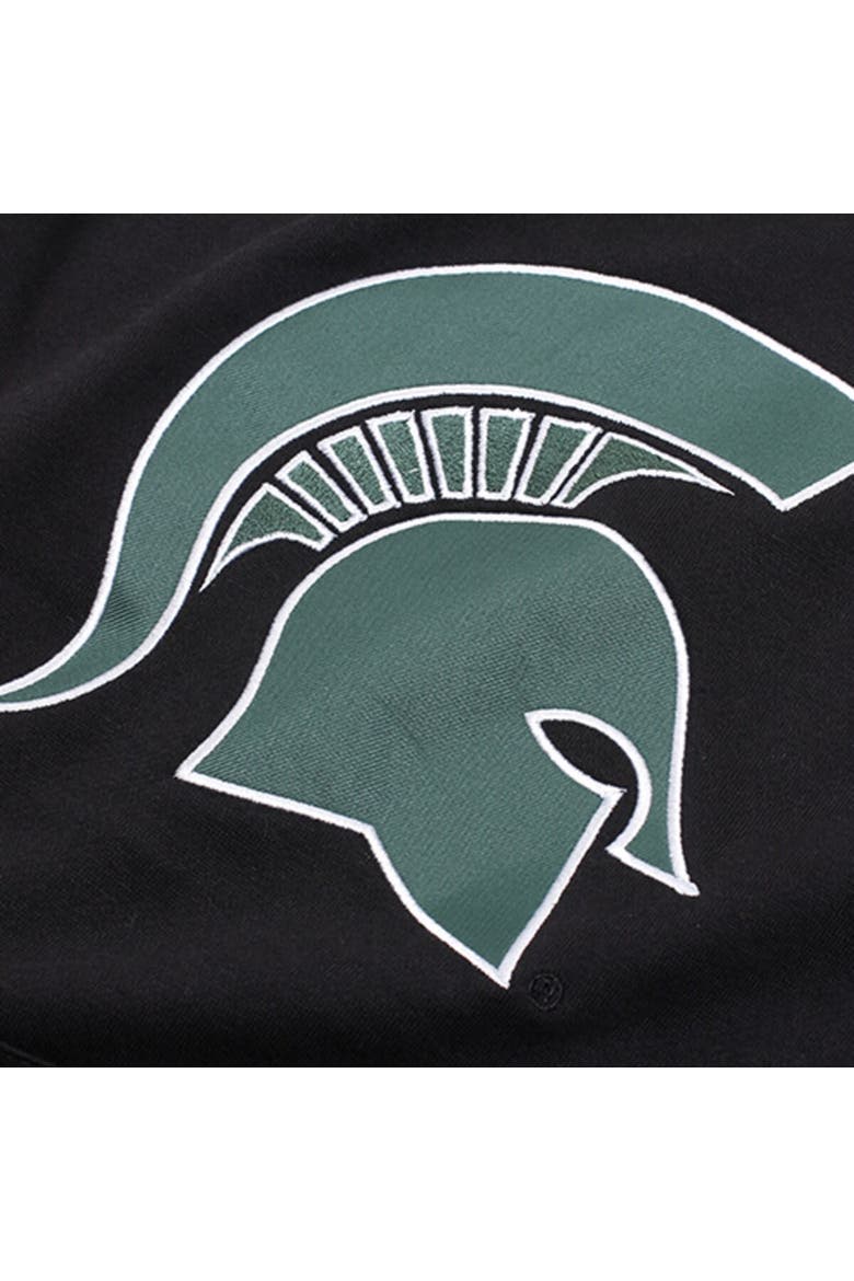 Youth Stadium Athletic Black Michigan State Spartans Big Logo Pullover Hoodie, Alternate, color, Black