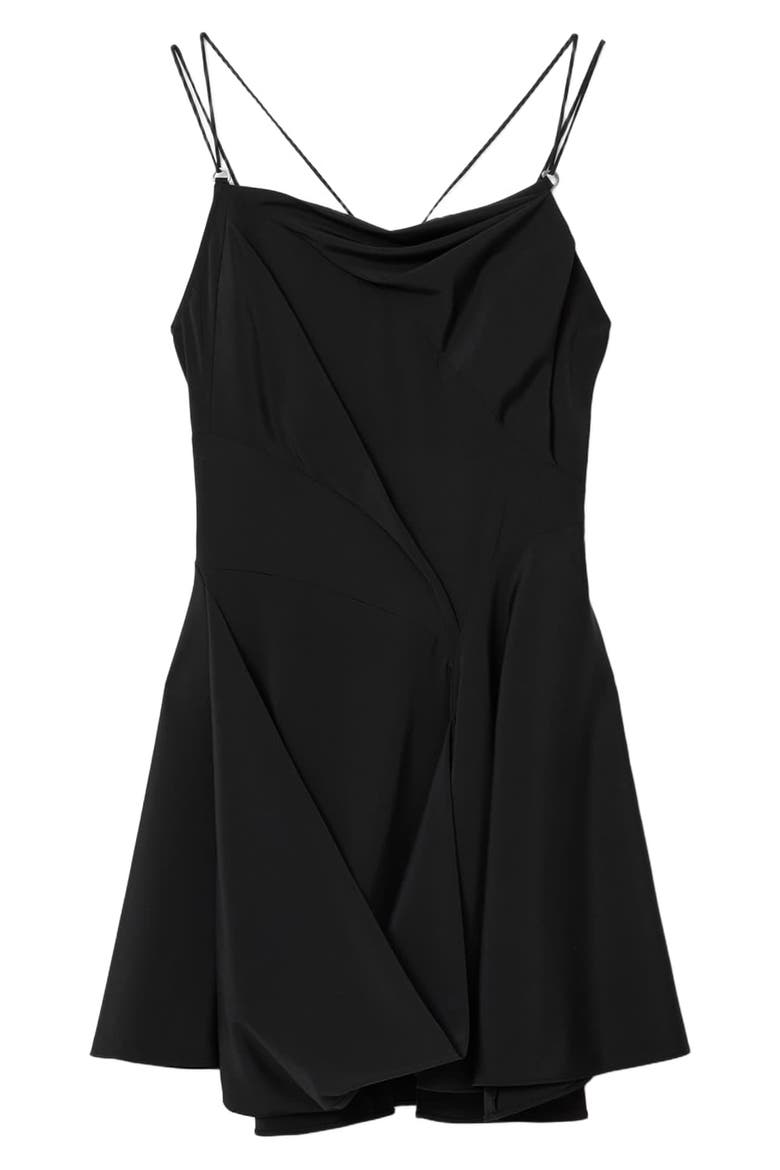 Claire Strappy Minidress, Alternate, color, BLACK