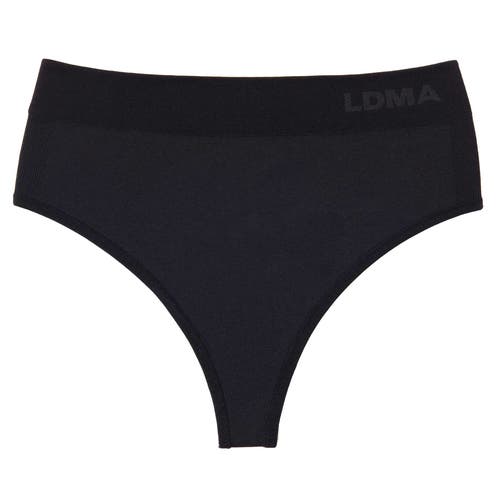 Ldma High Sculpt Thong Rib In Black