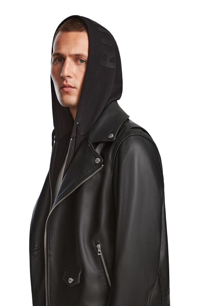 Rudsak MANUS MEN'S LEATHER MOTO JACKET, Alternate, color, 