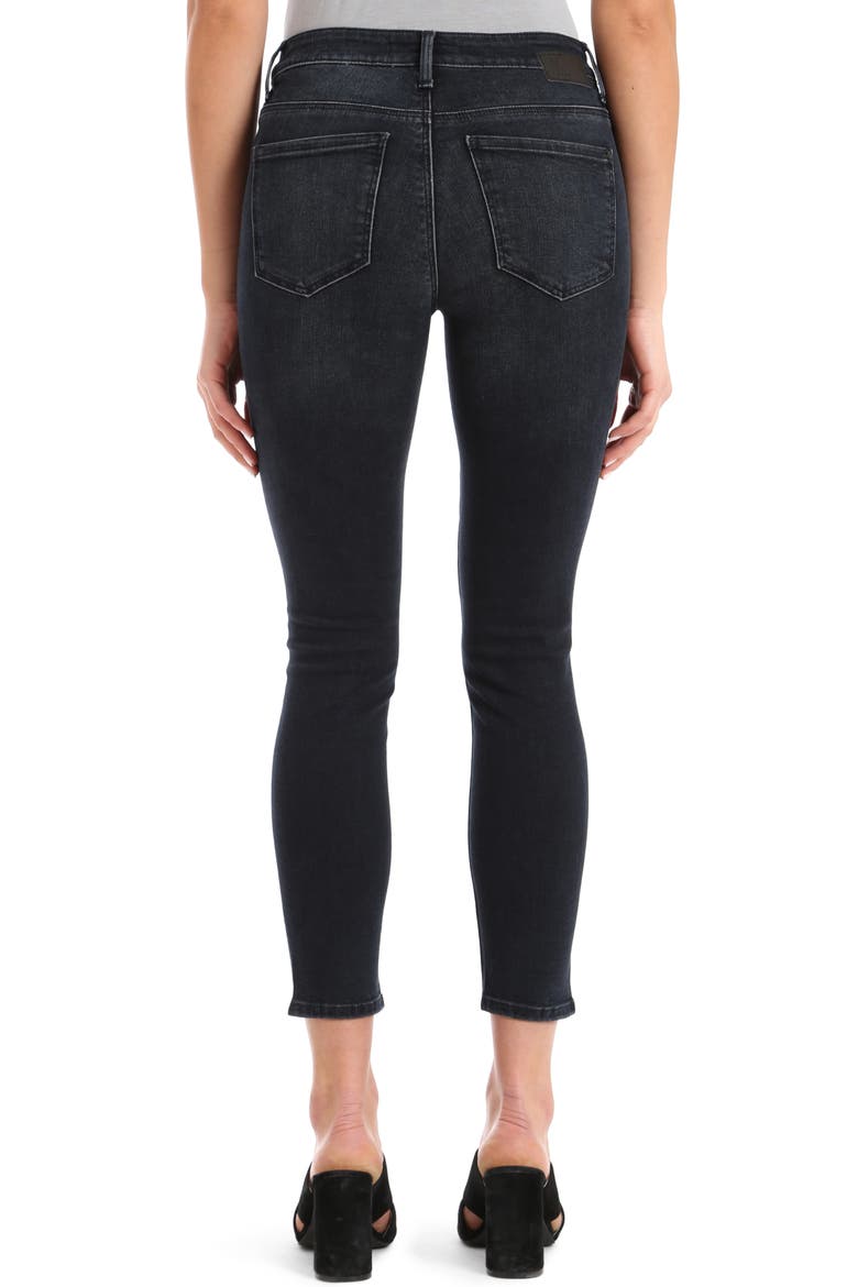 Tess Crystal Embellished Super Skinny Jeans, Alternate, color, INK SHINY