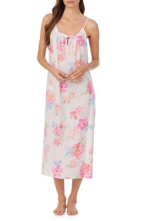 Floral Cotton Blend Nightgown