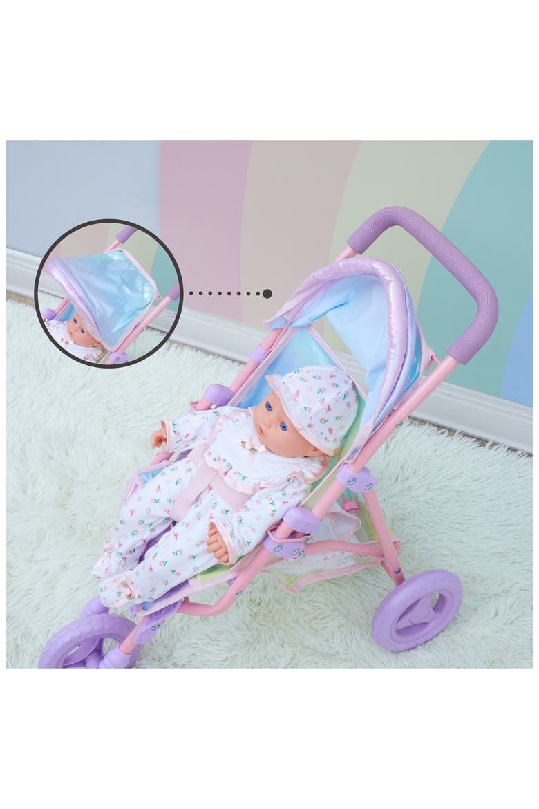 Olivia's Little World Magical Dreamland Baby Doll Jogging Stroller, Alternate, color, IRIDESCENT