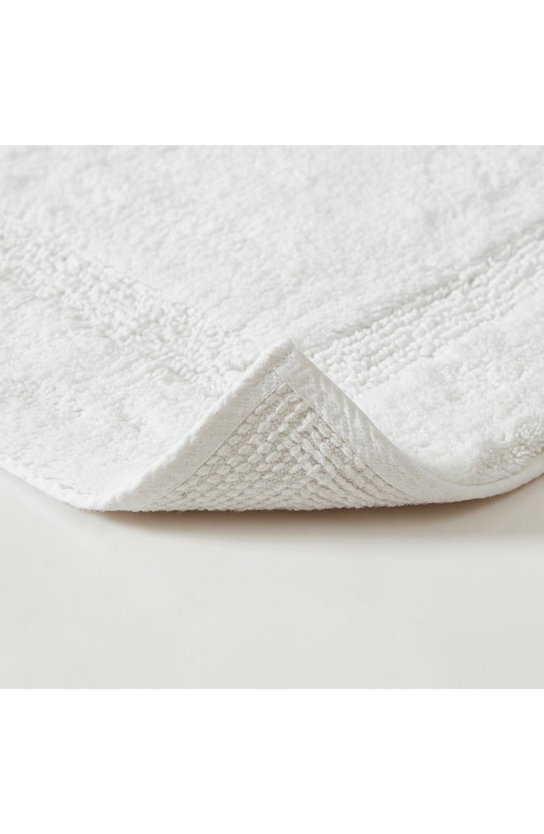 Nautica Peniston Solid Cotton Bath Rug, Alternate, color, White