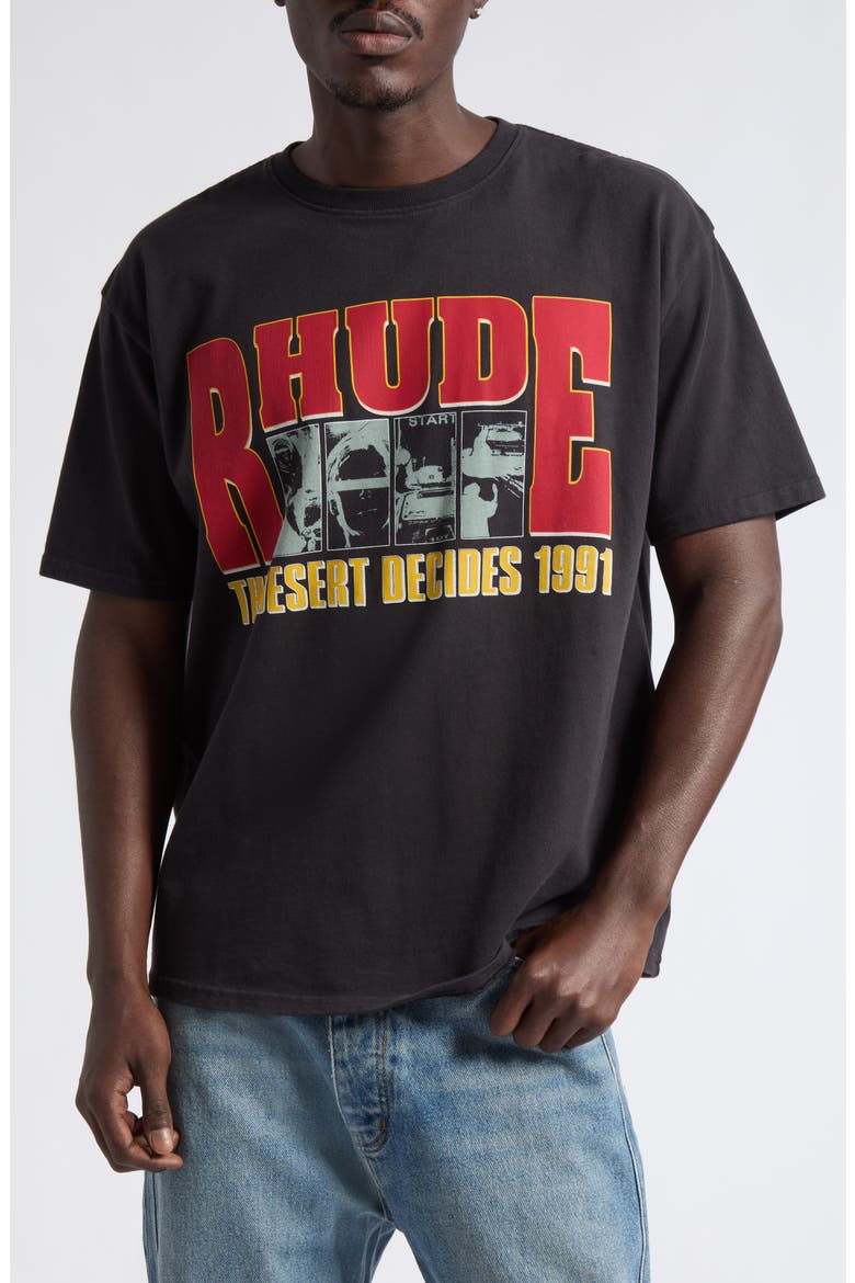 The Desert Decides Graphic T-Shirt, Main, color, VINTAGE BLACK/ RED/ MULTI