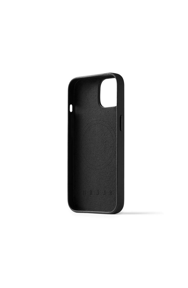 MUJJO Full Leather Case for iPhone 14 and 13, Alternate, color, Black