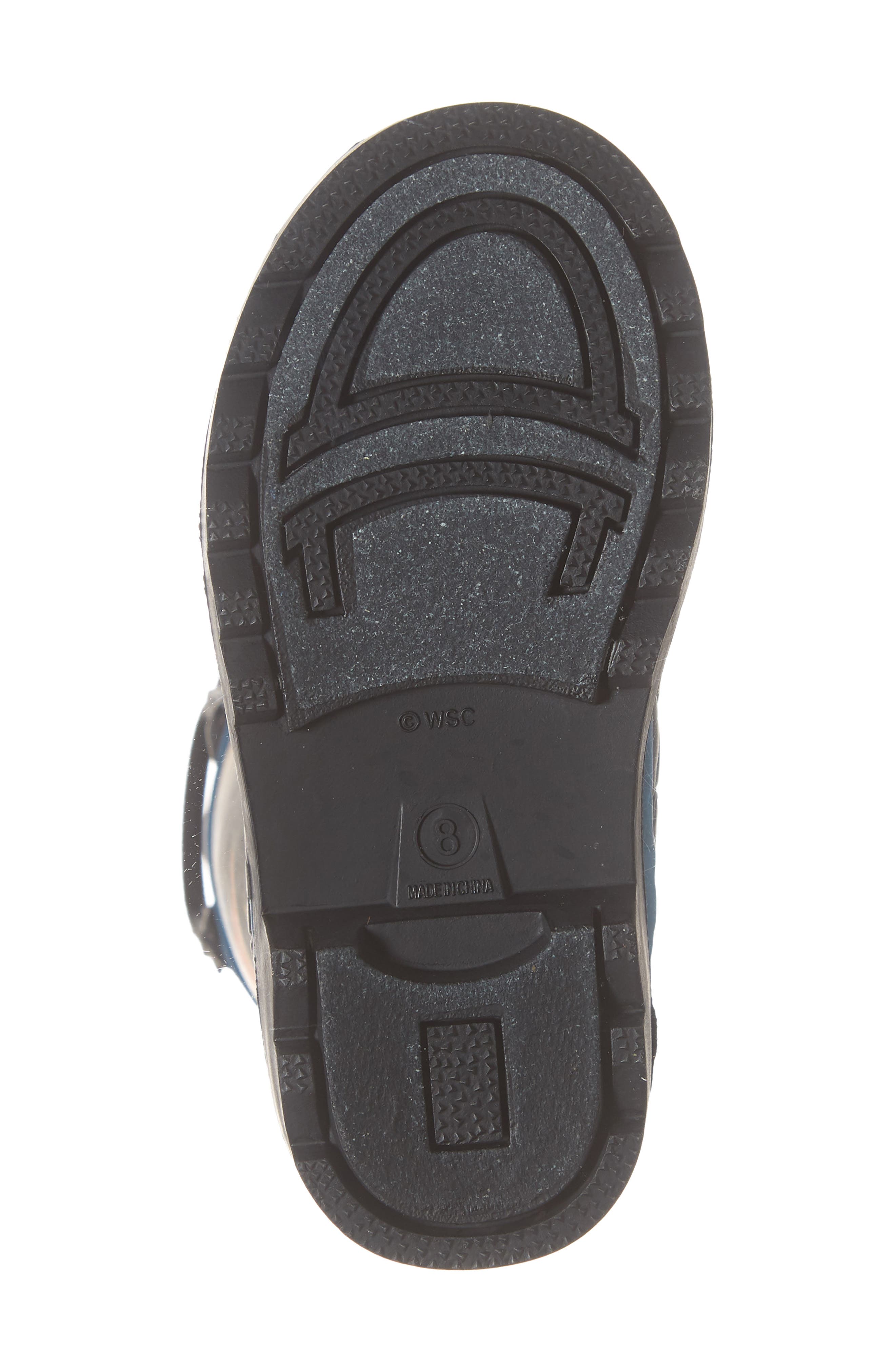 Western Chief Dino World Waterproof Rain Boots, Alternate, color, Black