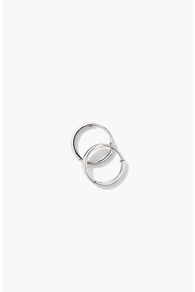 Bold Hoops, Alternate, color, Sterling Silver