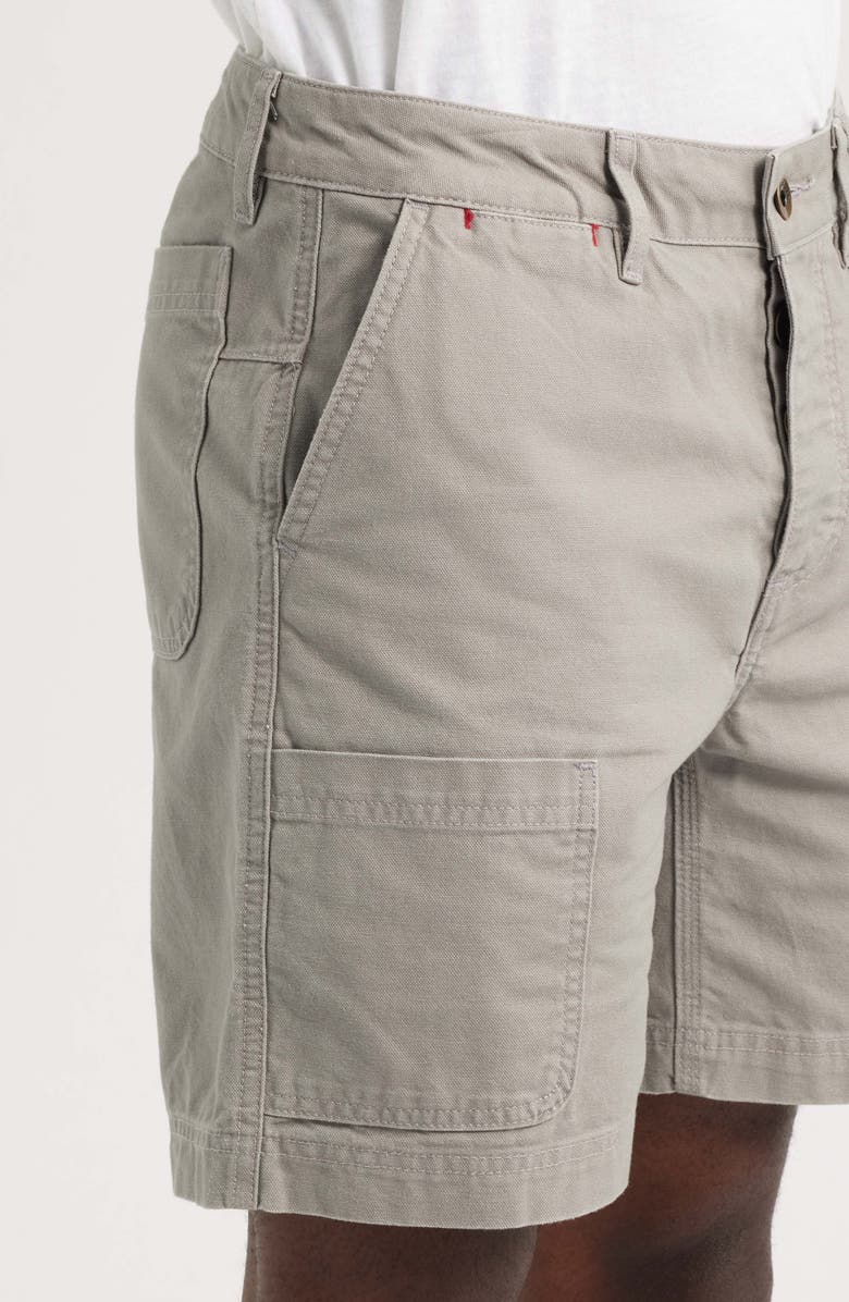 Imperfects Courier 7-Inch Canvas Shorts, Alternate, color, Driftwood