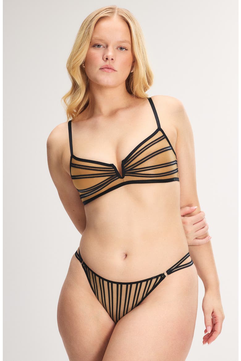 Strappy Hour String Bikini, Alternate, color, BLACK CAVIAR