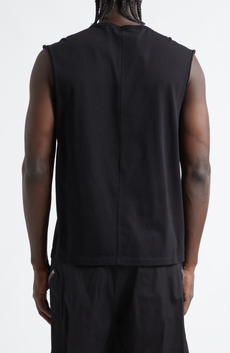 Rick Owens Brad Graphic Muscle Tank, Alternate, color, Black/ Milk