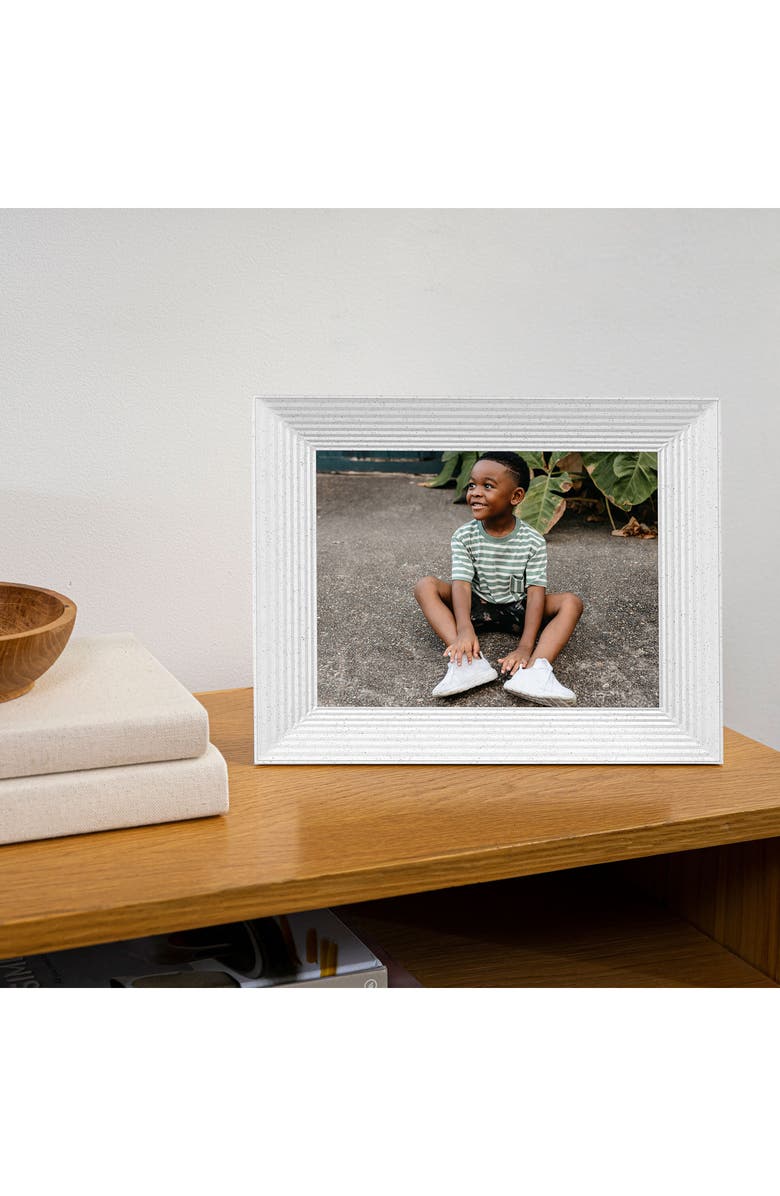 Aura Frames Mason 9-Inch Digital Photo Frame, Alternate, color, White Quartz