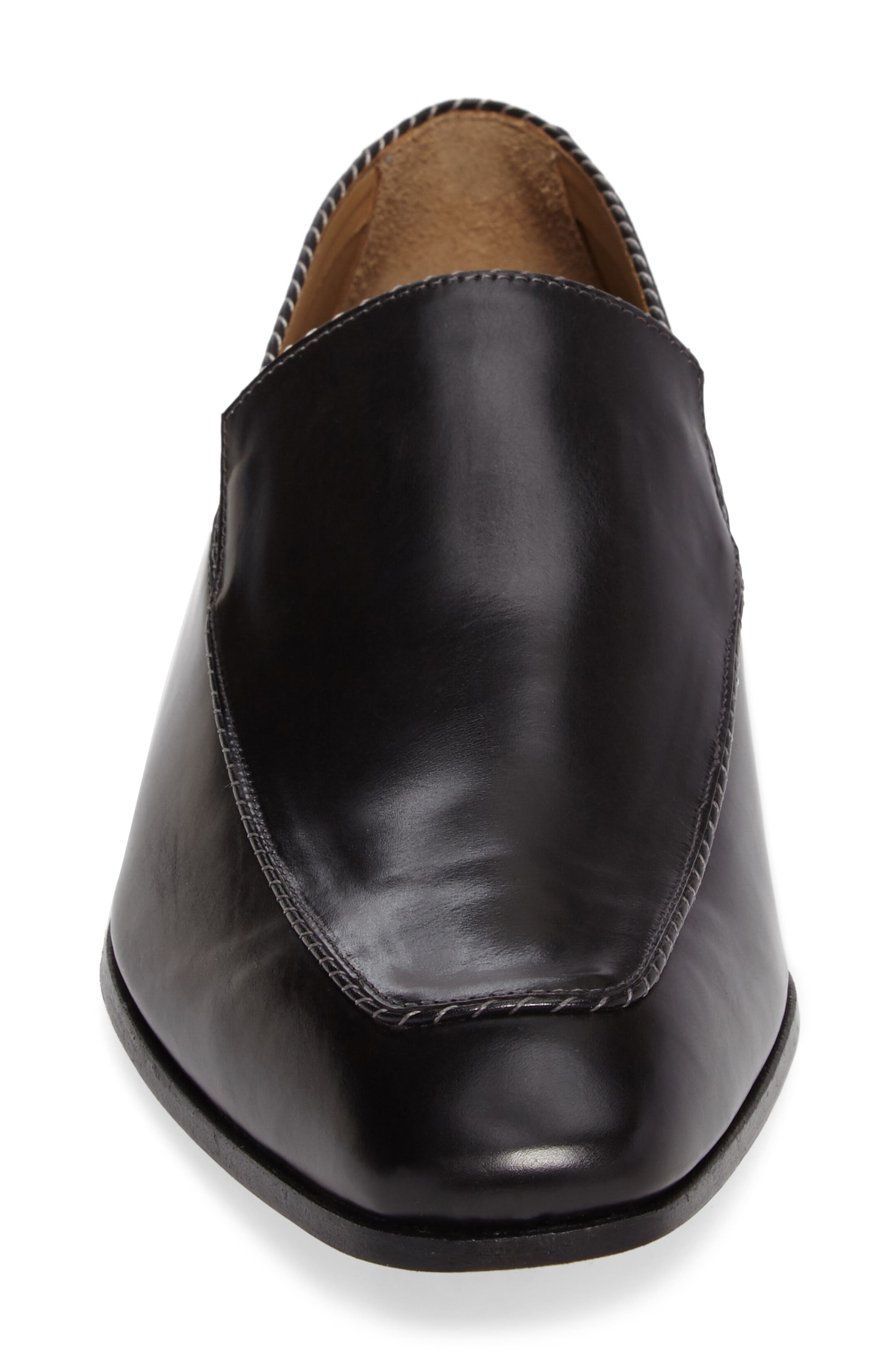 Brandt Venetian Loafer, Alternate, color, BLACK LEATHER