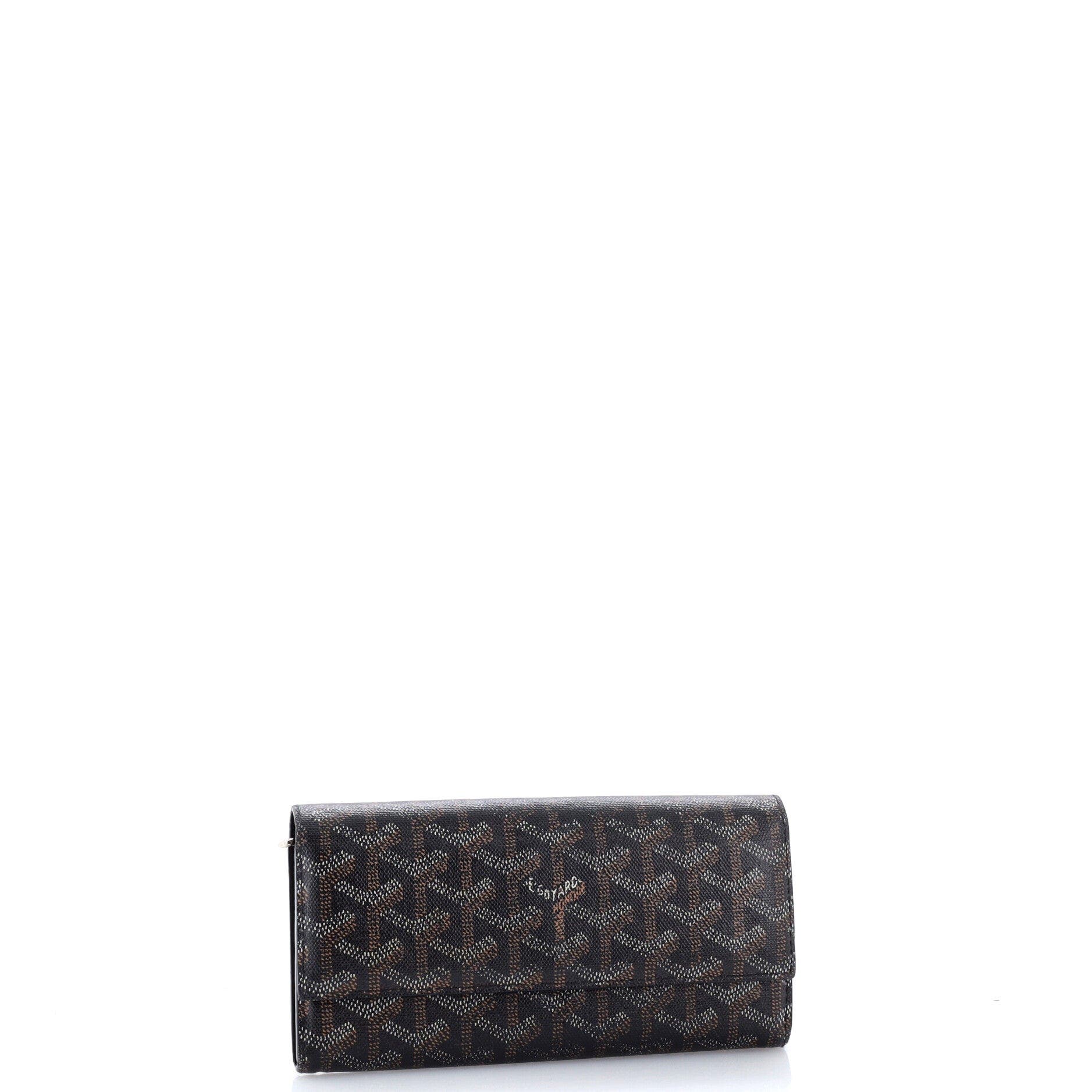 Varenne Wallet Coated Canvas Long, Alternate, color, Black