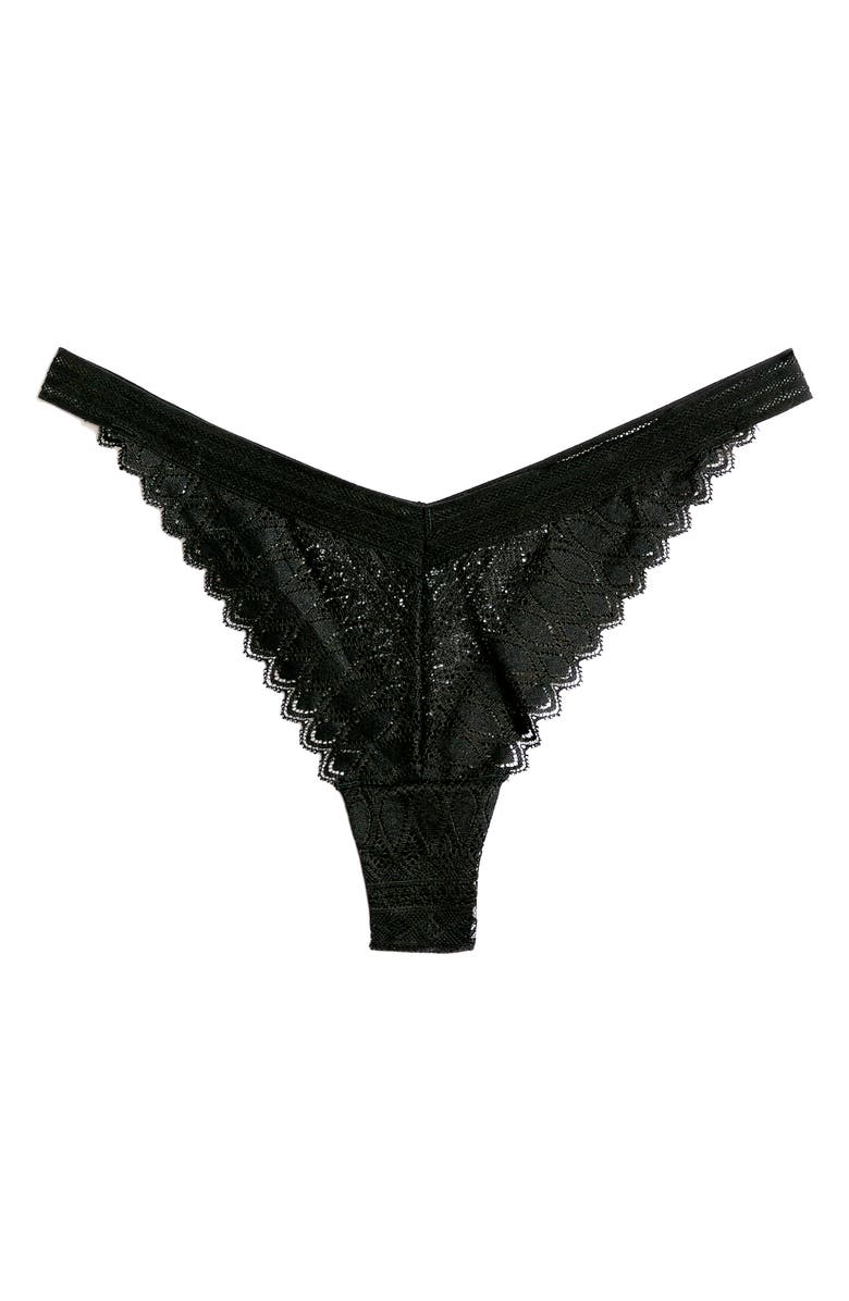 Etam Gravure Lace Tanga, Alternate, color, 