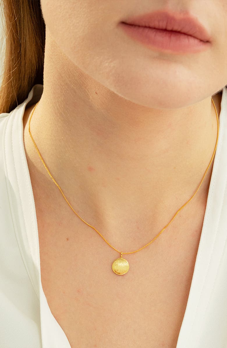 Bearfruit Jewelry Sterling Silver 18k Gold Plated Madeleine Necklace Holiday Gift Idea, Alternate, color, Gold