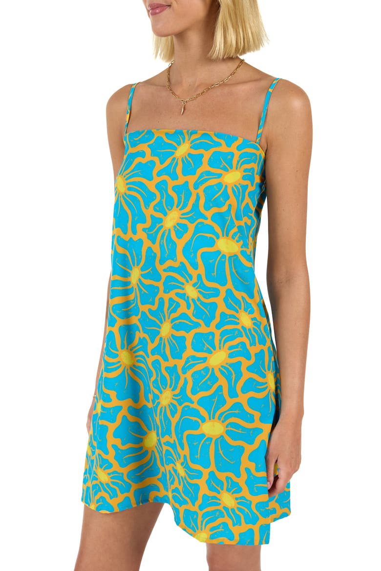 The 1979 - Sunset Mini Dress, Alternate, color, Teal