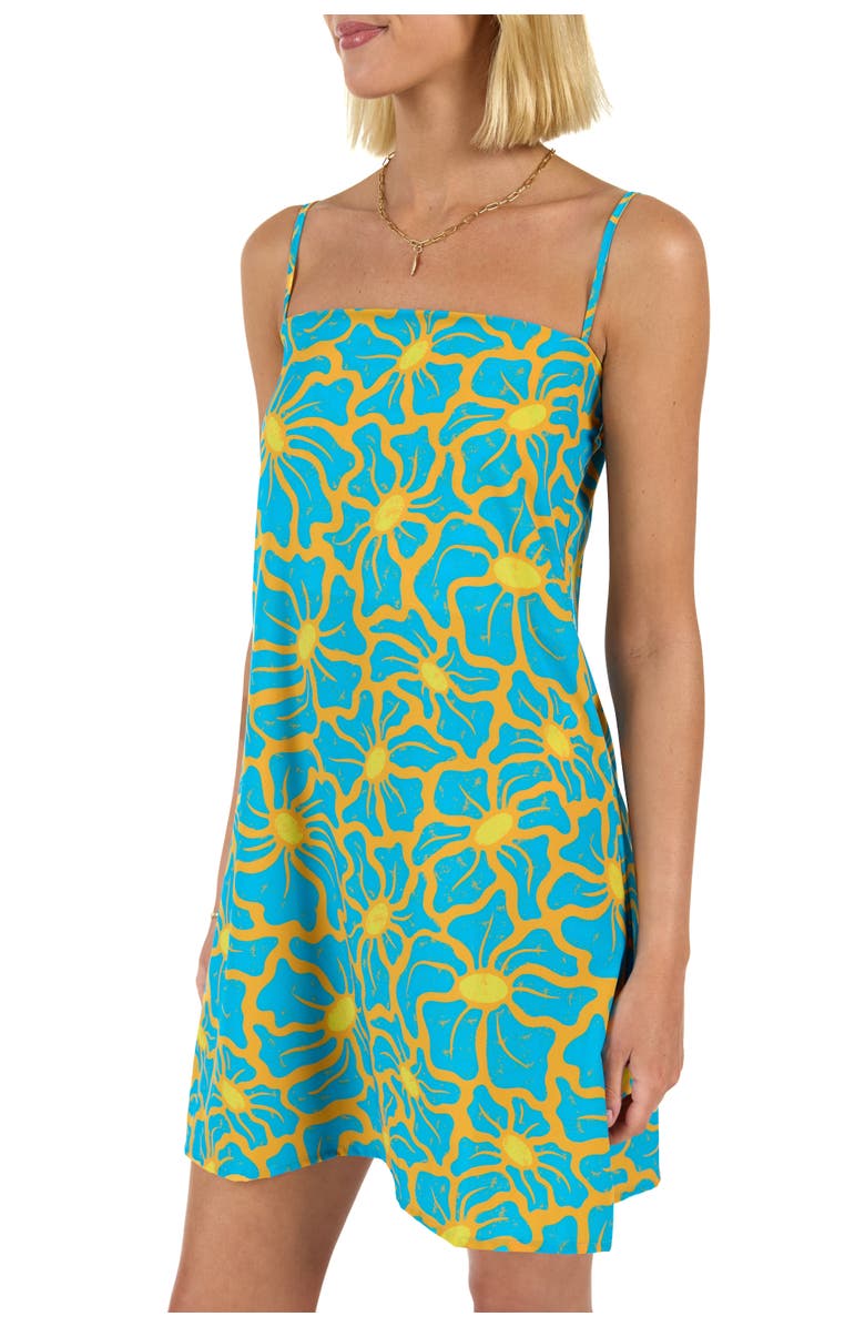 Kenny Flowers The 1979 - Sunset Mini Dress, Alternate, color, Teal