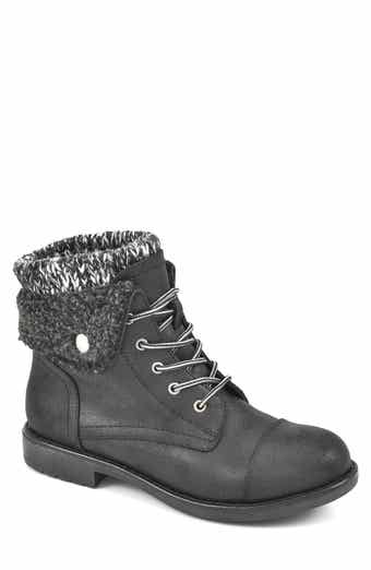 CLIFFS BY WHITE MOUNTAIN Duena Faux Shearling Lined Lace-Up Boot