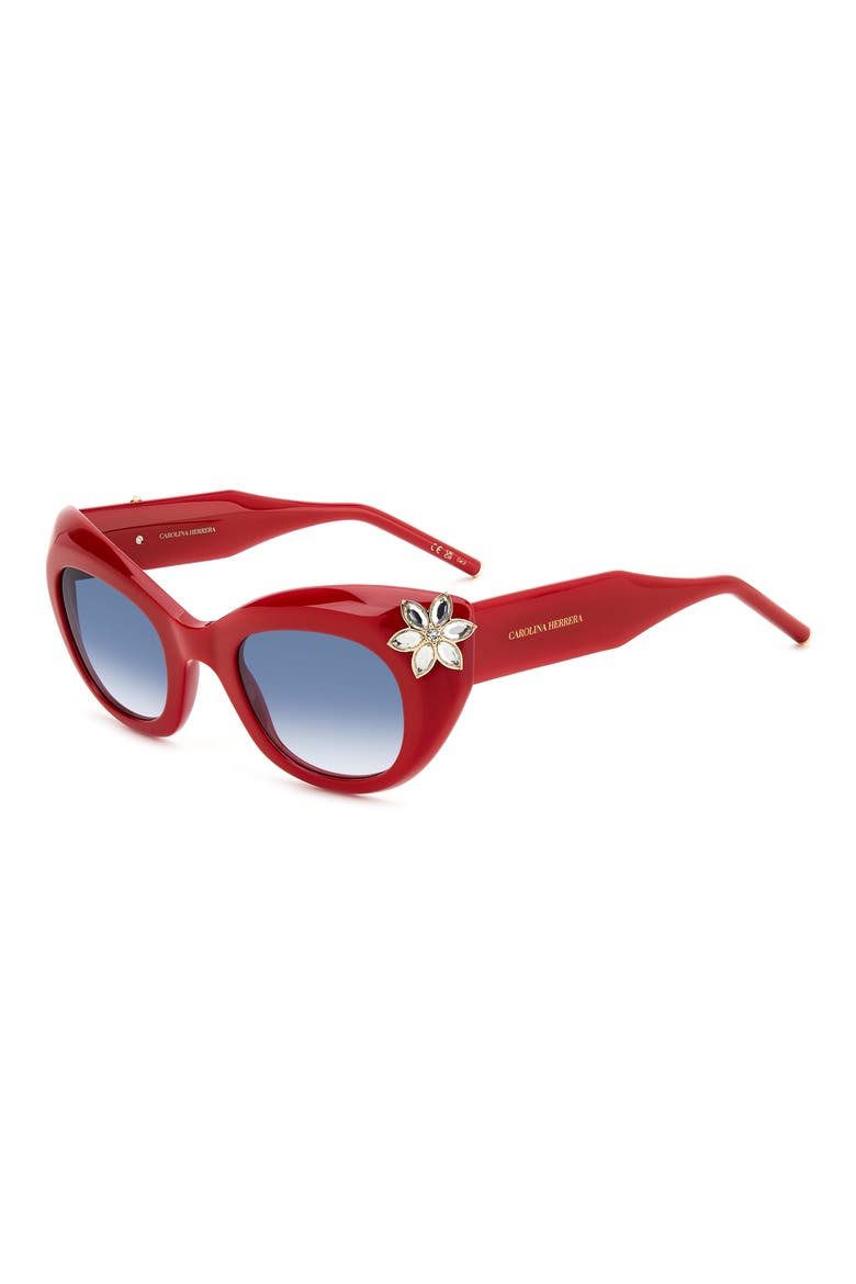 50mm Gradient Cat Eye Sunglasses, Alternate, color, 0C9A-08