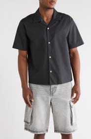 PacSun Elai Solid Cotton & Linen Camp Shirt