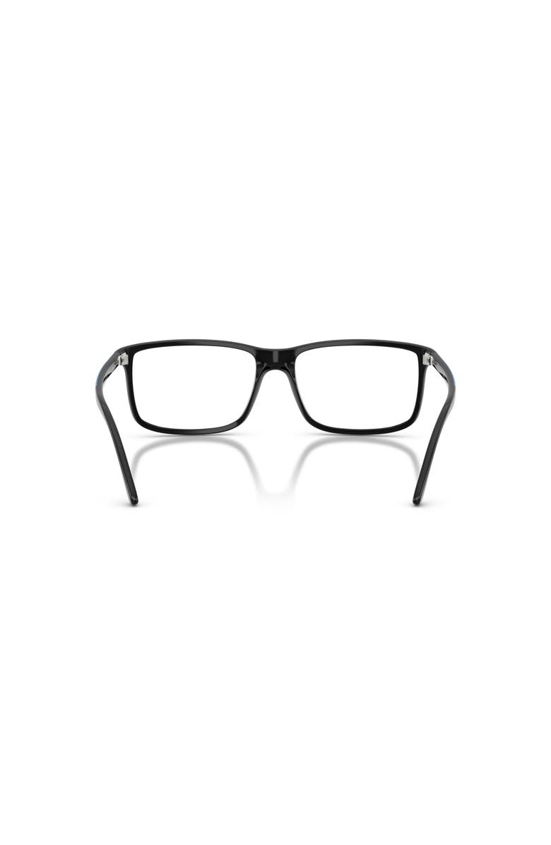 Polo Ralph Lauren 58mm Rectangle optical glasses, Alternate, color, Black