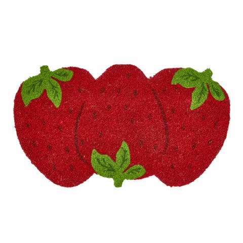 Strawberry Non-Slip Coir Mat Multi Coir Summer