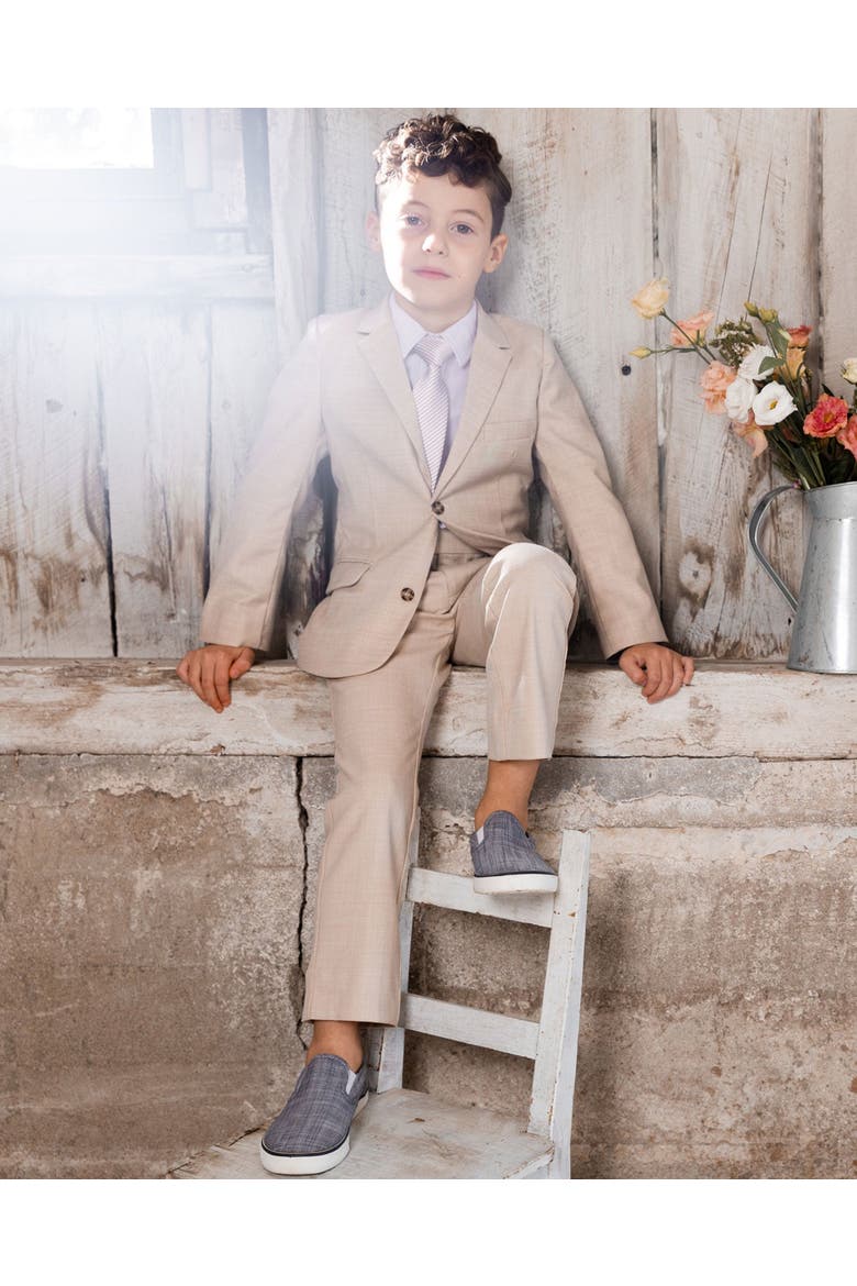 Two-button Tailored Cut Blazer, Alternate, color, Beige