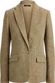Lauren Ralph Lauren Linen Herringbone Jacket
