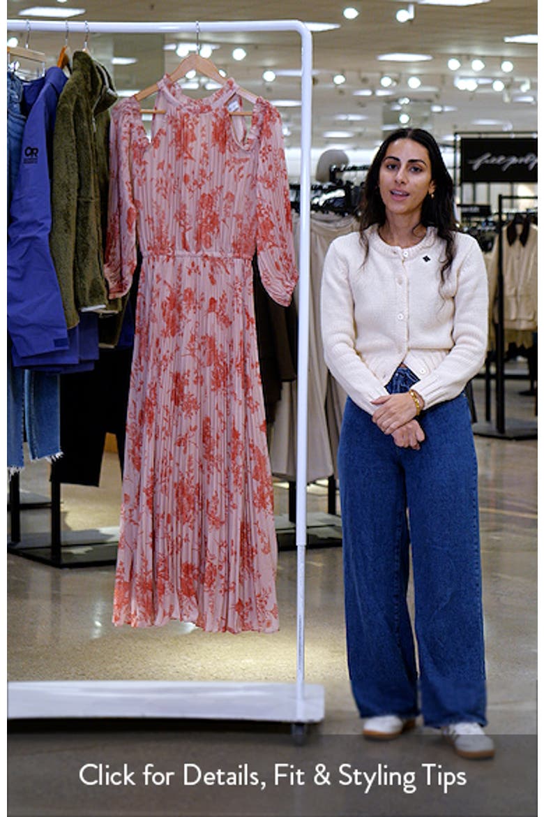 Hilary Off the Shoulder Long Sleeve Maxi Dress video