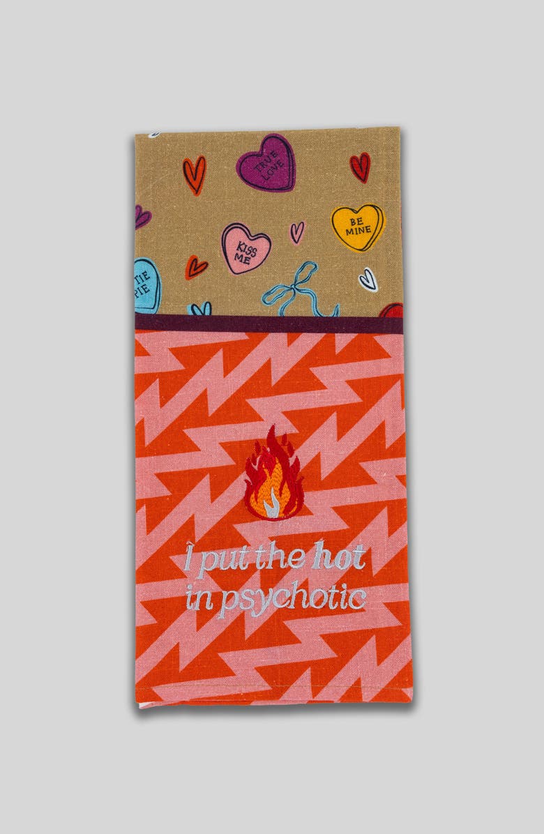 Furbish Hot in Psychotic Dish Towel, Main, color, Hot In Psychotic