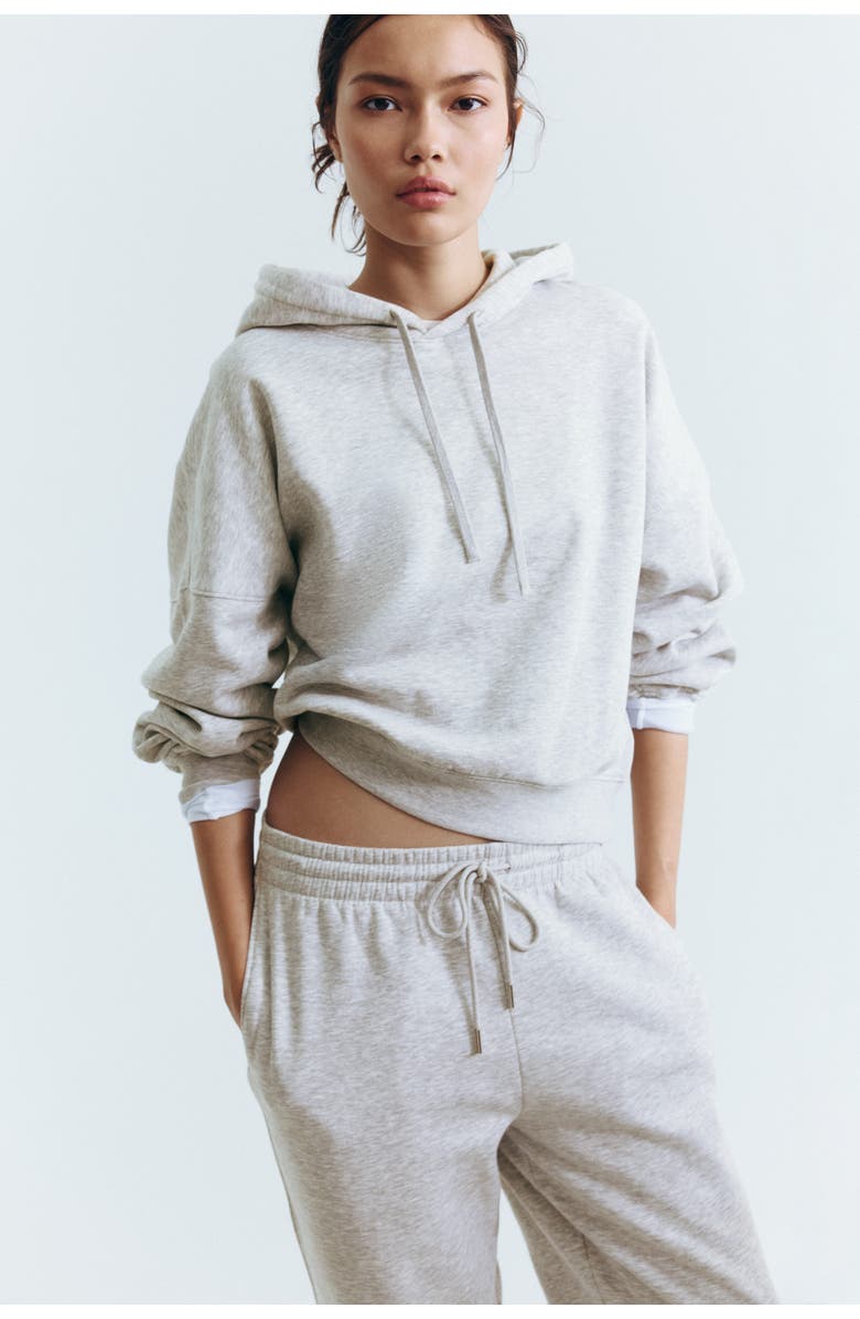 H&M Hoodie, Alternate, color, Light Gray Melange