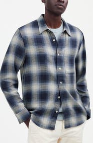Madewell Easy Long-Sleeve Cotton Dobby Button-Up Shirt