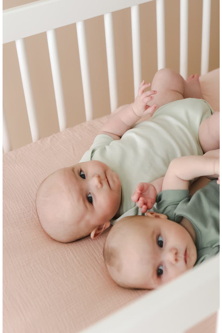 Assorted 2-Pack Muslin Crib Sheets, Alternate, color, PETAL GUMDROP