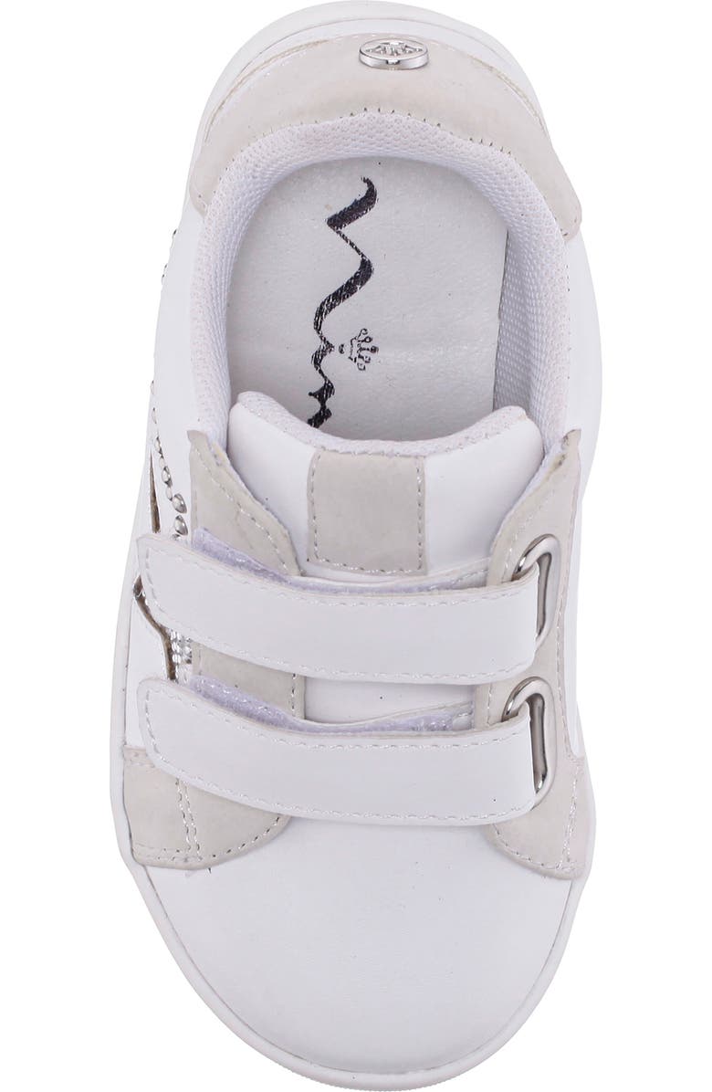 Nina Kids' Zicky Low Top Sneaker, Alternate, color, White Smooth