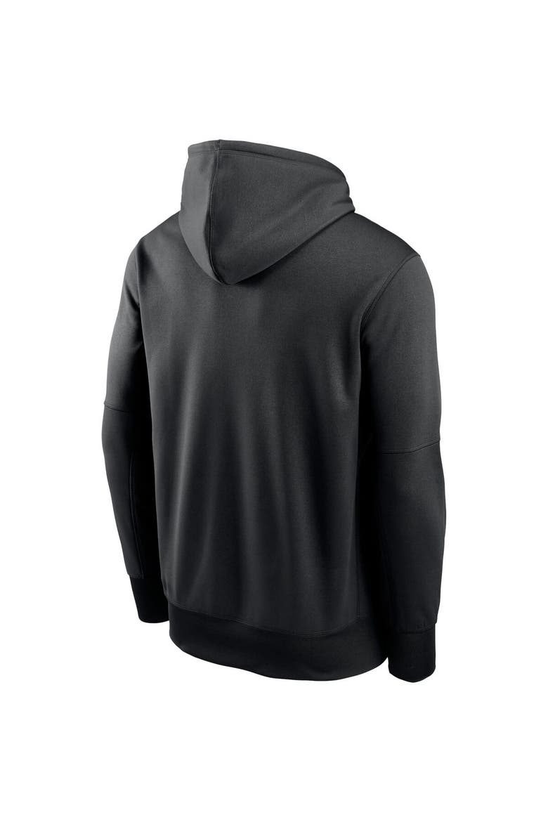 Men's Nike Black Arizona Cardinals Fan Gear Primary Logo Therma Performance Pullover Hoodie, Alternate, color, Black