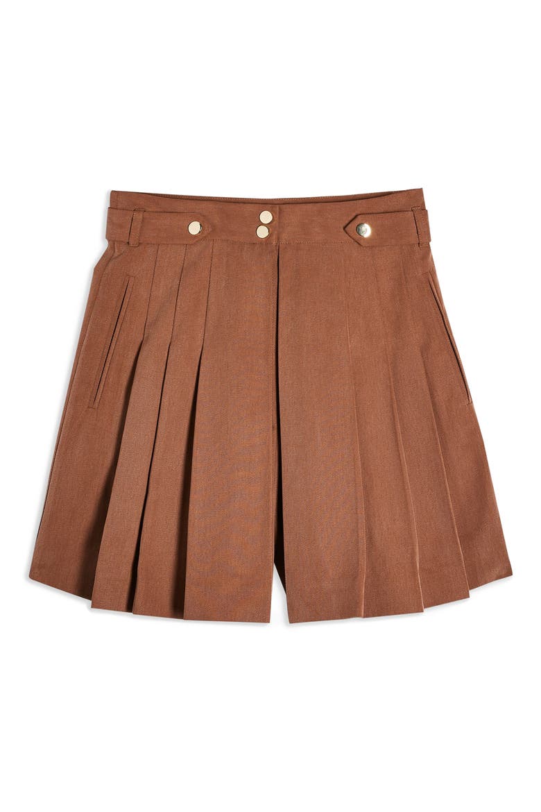 Pleated Dress Shorts, Alternate, color, BEIGE
